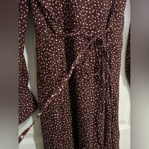 Abercrombie & Fitch Maroon Polka Dot Dress